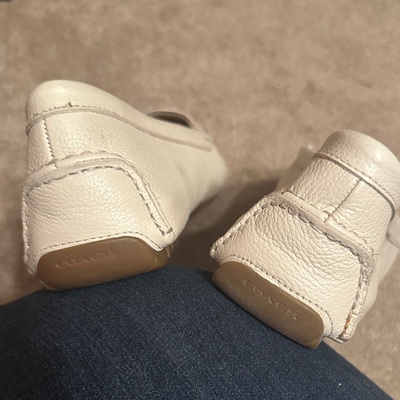 Coach Women's Cream Loafers - Picture 7 of 7